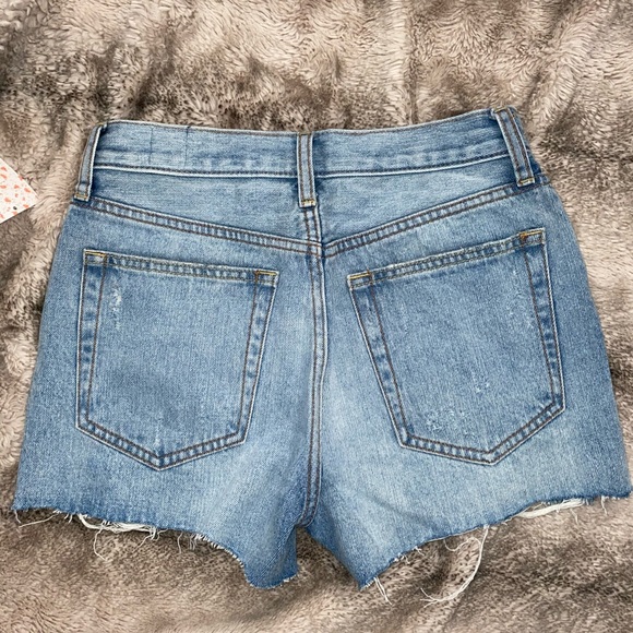 Free People Mid-Rise Jean Shorts - Picture 2 of 4